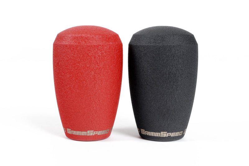 GrimmSpeed Shift Knob Stainless Steel - Subaru 5 Speed and 6 Speed Manual Transmission - Black 380001