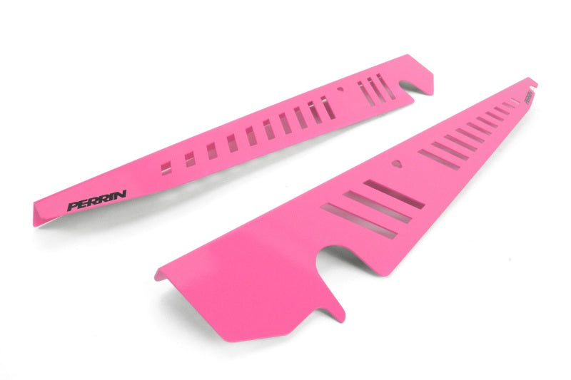 Perrin 2015+ Subaru WRX/STI Fender Shroud Set - Hyper Pink PSP-ENG-550HP
