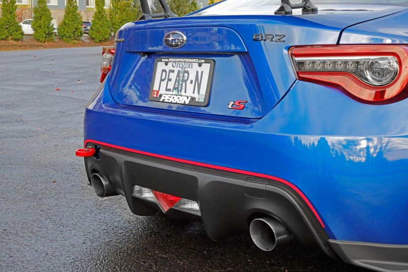 Perrin 13-20 & 2022 Subaru BRZ / 13-16 Scion FRS / 17-20 Toyota 86 Tow Hook Kit (Rear) - Red PSP-BDY-255RD