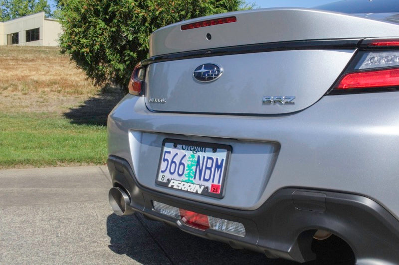 Perrin 2022 BRZ/GR86 Axle Back Exhaust SS (Single Side Exit w/Helmholtz Chamber) PSP-EXT-368BR