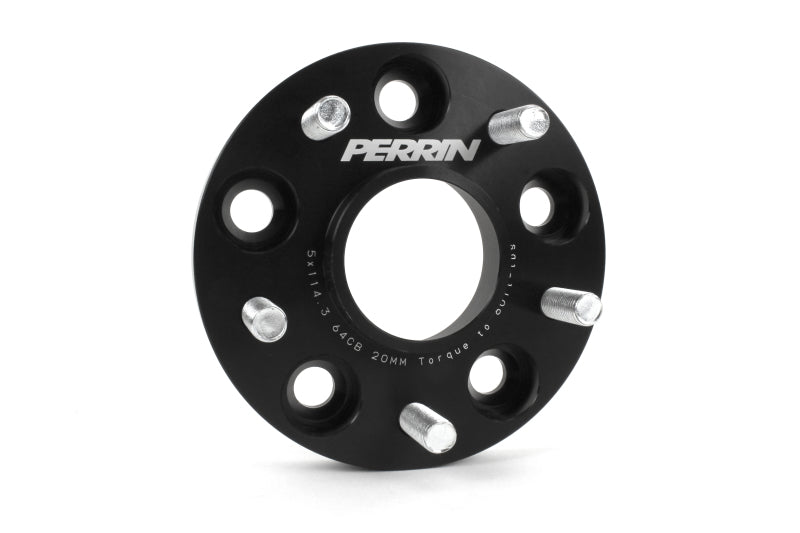 Perrin 17-18 Honda Civic Si 64.1mm Hub 5x114.3 20mm Wheel Spacers (One Pair) PHP-WHL-020BK