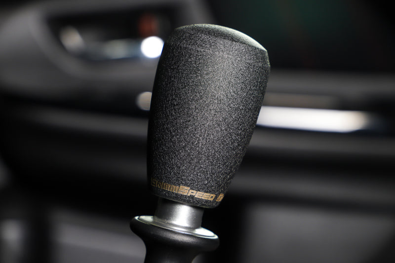 GrimmSpeed Shift Knob Stainless Steel - Subaru 5 Speed and 6 Speed Manual Transmission - Black 380001