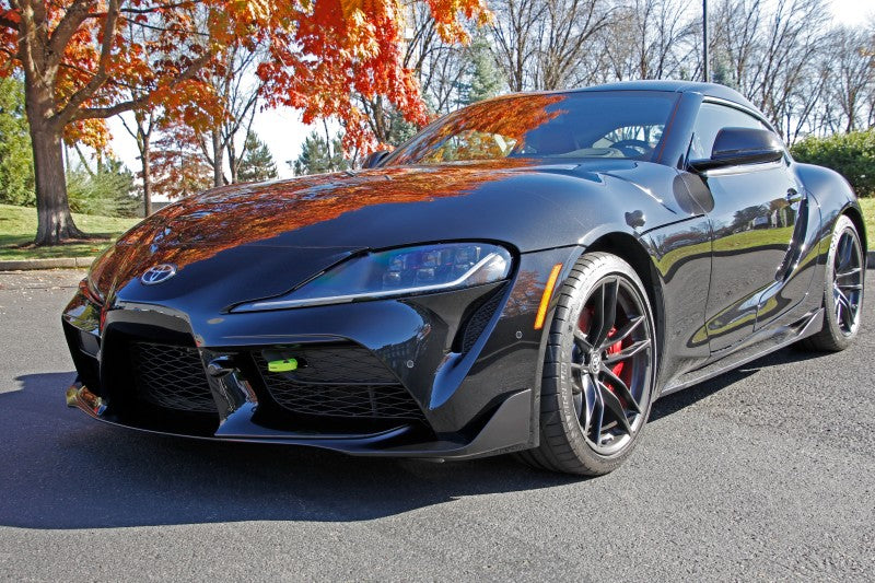 Perrin 2020 Toyota Supra Tow Hook Kit (Front) - Neon Yellow PTP-BDY-230NY