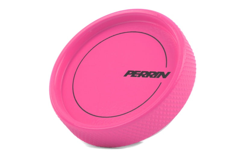 Perrin 02-21 Subaru WRX / 2022 BRZ & GR86 / 04-21 STI / 00-18 Forester XT Oil Fill Cap - Hyper Pink PSP-ENG-711HP