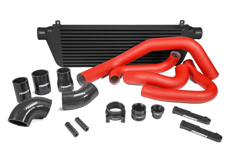 Perrin 22-23 Subaru WRX Front Mount Intercooler Kit (Red Tubes & Black Core) PSP-ITR-441BK/RD