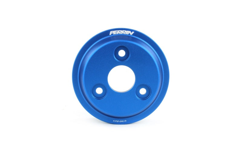 Perrin 15-22 Subaru WRX / 14-18 FXT / 18-21 Crosstrek Lightweight Water Pump Pulley - Blue PSP-ENG-112BL