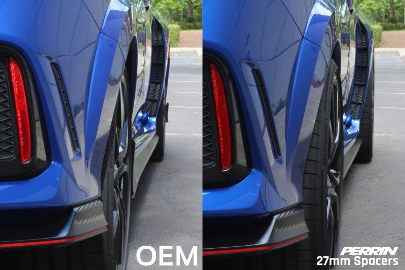 Perrin 17-18 Honda Civic Type R 64.1mm Hub 5x120 27mm Wheel Spacers (One Pair) PHP-WHL-027BK