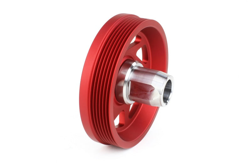 Perrin 19-21 Subaru WRX / 16-18 Forester Lightweight Crank Pulley (FA/FB Engines w/Large Hub) - Red PSP-ENG-104RD