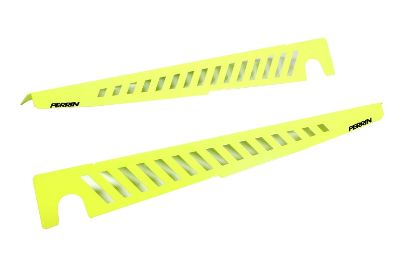 Perrin 22-23 Subaru WRX Fender Shroud Set - Neon Yellow PSP-ENG-551NY