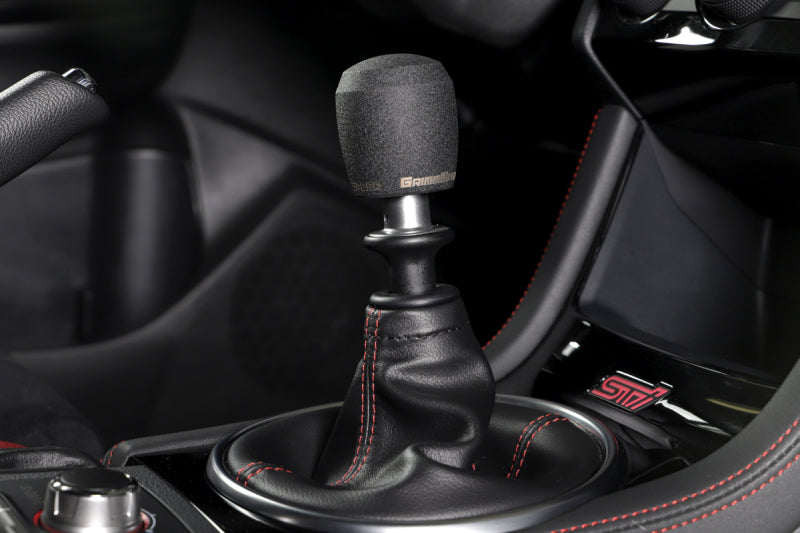 GrimmSpeed Stubby Shift Knob Stainless Steel Black - M12x1.25 380002