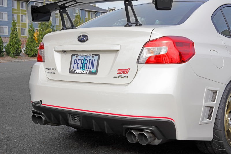 Perrin 15-19 Subaru WRX/STI Tow Hook Kit (Rear) - Black PSP-BDY-252BK