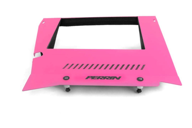 Perrin 2015+ Subaru WRX Engine Cover Kit (Intercooler Shroud + Pulley Cover) - Hyper Pink PSP-ENG-165HP
