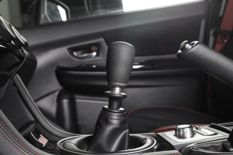 GrimmSpeed Shift Knob Stainless Steel - Subaru 5 Speed and 6 Speed Manual Transmission - Black 380001