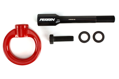 Perrin 02-07 Subaru WRX/STI Tow Hook Kit (Front) - Red PSP-BDY-230RD