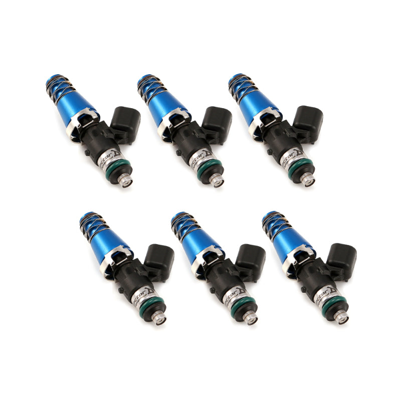 Injector Dynamics 1340cc Injectors - 60mm Length - 11mm Blue Top - 14mm Lower O-Ring (Set of 6) 1300.60.11.14.6