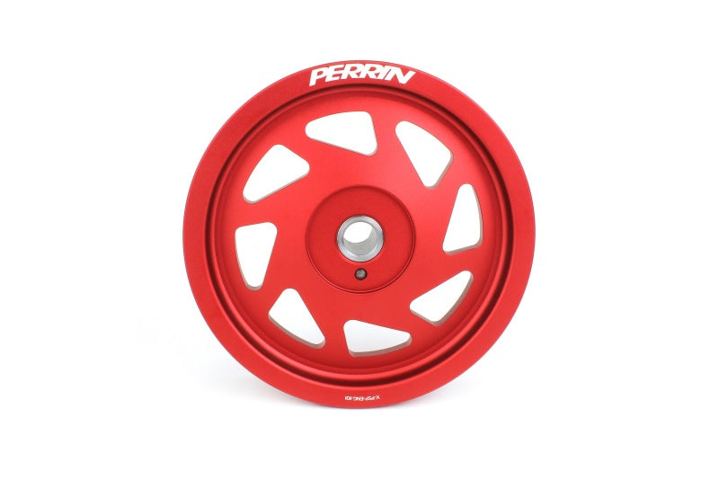 Perrin 19-21 Subaru WRX / 16-18 Forester Lightweight Crank Pulley (FA/FB Engines w/Large Hub) - Red PSP-ENG-104RD