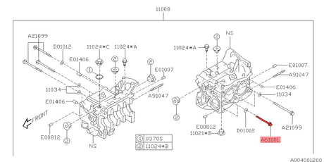 Block Bolt 3 EJ Engines - 800610010