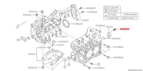 Bolt piston pin locking plate - 801506040