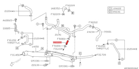 Schlauch Wasserrohrverbindung Motorblock - 807611090