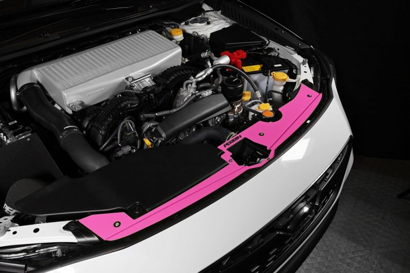 Perrin 22-23 Subaru WRX Radiator Shroud - Hyper Pink PSP-ENG-513HP