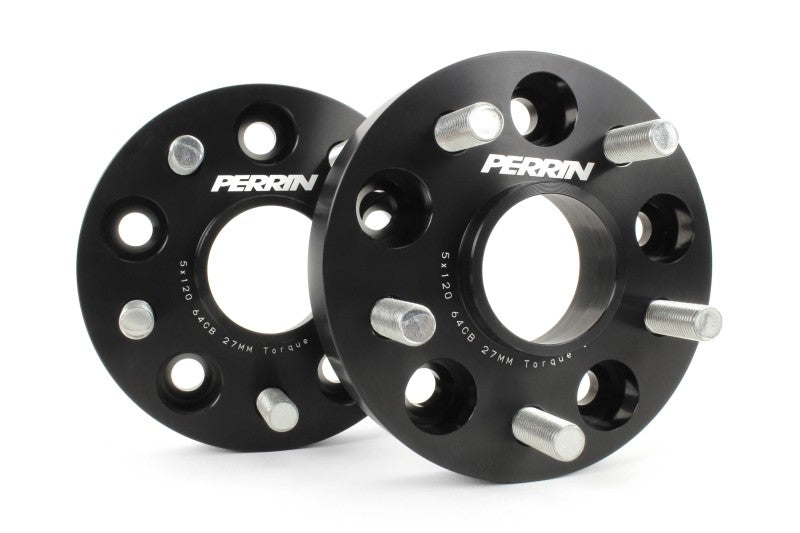 Perrin 17-18 Honda Civic Type R 64.1mm Hub 5x120 27mm Wheel Spacers (One Pair) PHP-WHL-027BK