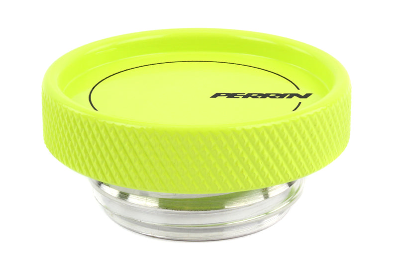 Perrin 02-21 Subaru WRX / 2022 BRZ & GR86 / 04-21 STI / 00-18 Forester XT Oil Fill Cap - Neon Yellow PSP-ENG-711NY