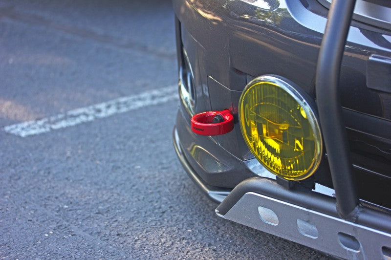 Perrin 08-14 Subaru WRX/STI Tow Hook Kit (Front) - Red PSP-BDY-231RD