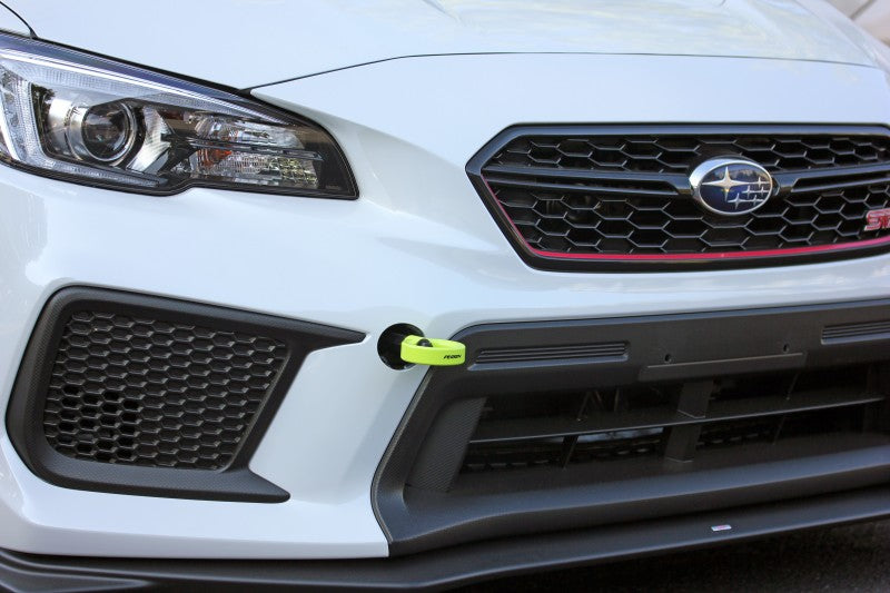 Perrin 18-21 WRX/STI / 13-20 BRZ / 17-20 Toyota 86 Front Tow Hook Kit - Neon Yellow PSP-BDY-235NY