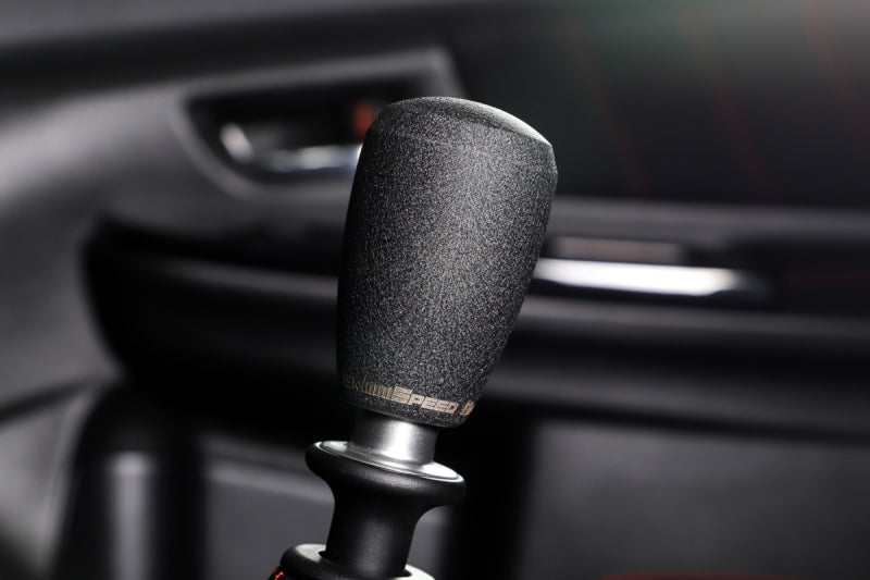 GrimmSpeed Shift Knob Stainless Steel - Subaru 5 Speed and 6 Speed Manual Transmission - Black 380001