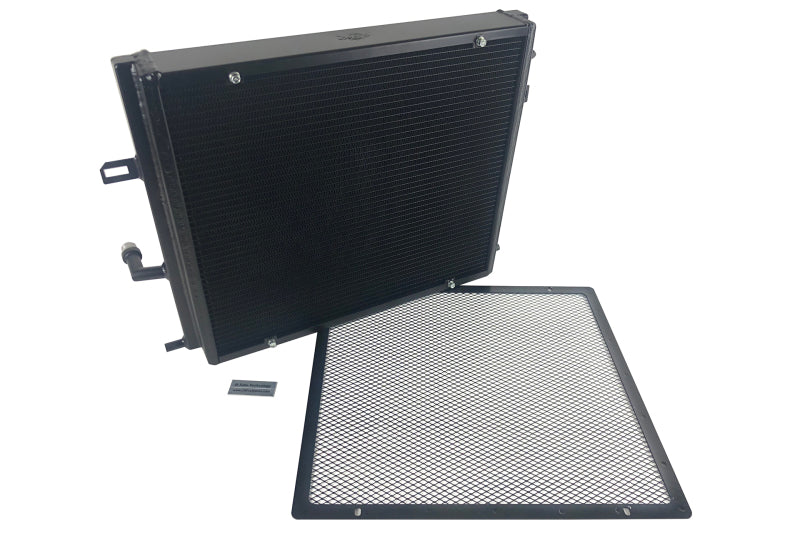 CSF BMW B58/B48 Front Mount Triple-Pass Heat Exchanger with Rock Guard - Black 8131B