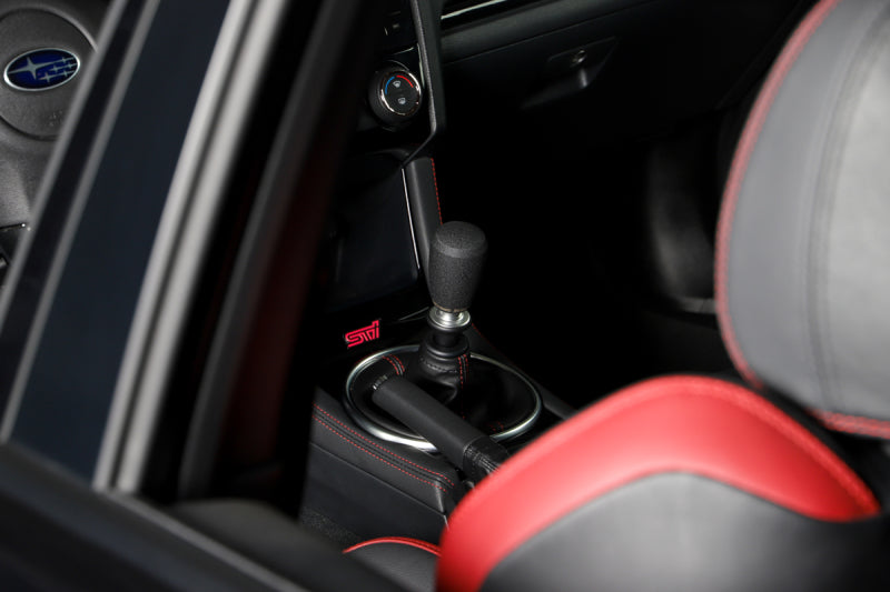 GrimmSpeed Shift Knob Stainless Steel - Subaru 5 Speed and 6 Speed Manual Transmission - Black 380001