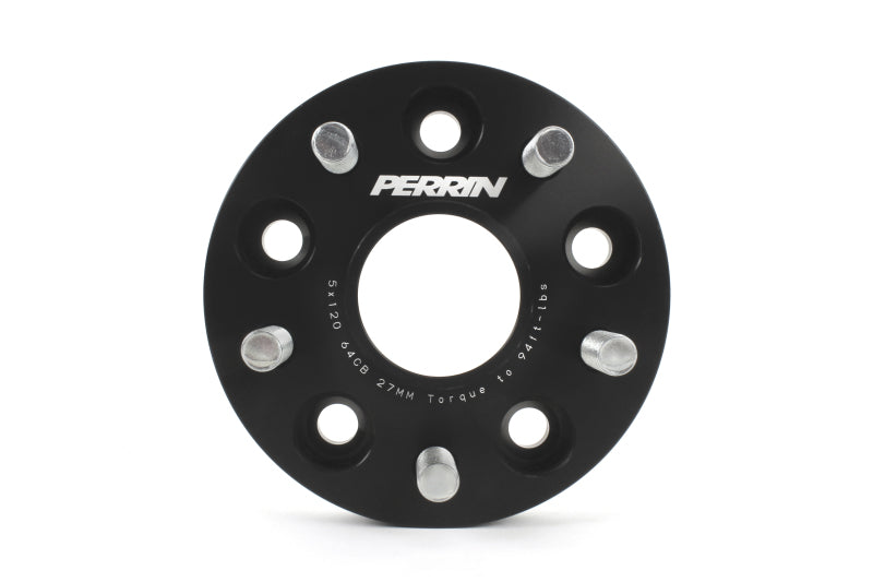 Perrin 17-18 Honda Civic Type R 64.1mm Hub 5x120 27mm Wheel Spacers (One Pair) PHP-WHL-027BK