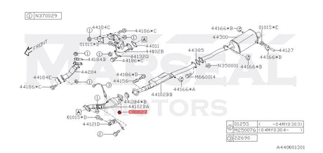 Mutter Verbindung Downpipe/MSD - 802008270
