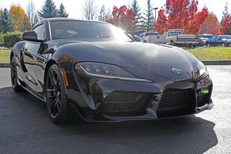 Perrin 2020 Toyota Supra Tow Hook Kit (Front) - Neon Yellow PTP-BDY-230NY