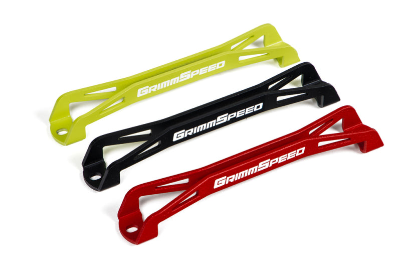 GrimmSpeed 08-18 Subaru WRX/STI Lightweight Battery Tie Down - Red 121033