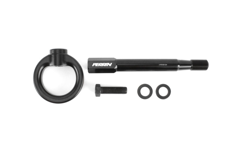 Perrin 2022 Subaru WRX / 18-21 Crosstrek / 14-21 Forester Tow Hook Kit (Front) - Black PSP-BDY-237BK