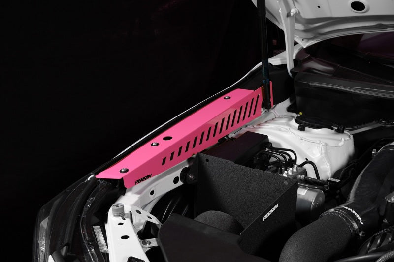 Perrin 22-23 Subaru WRX Fender Shroud Set - Hyper Pink PSP-ENG-551HP