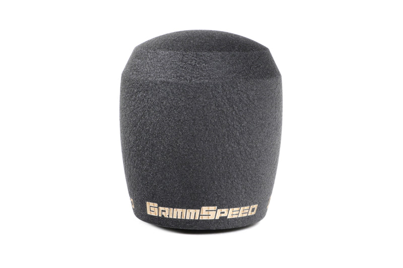 GrimmSpeed Stubby Shift Knob Stainless Steel Black - M12x1.25 380002