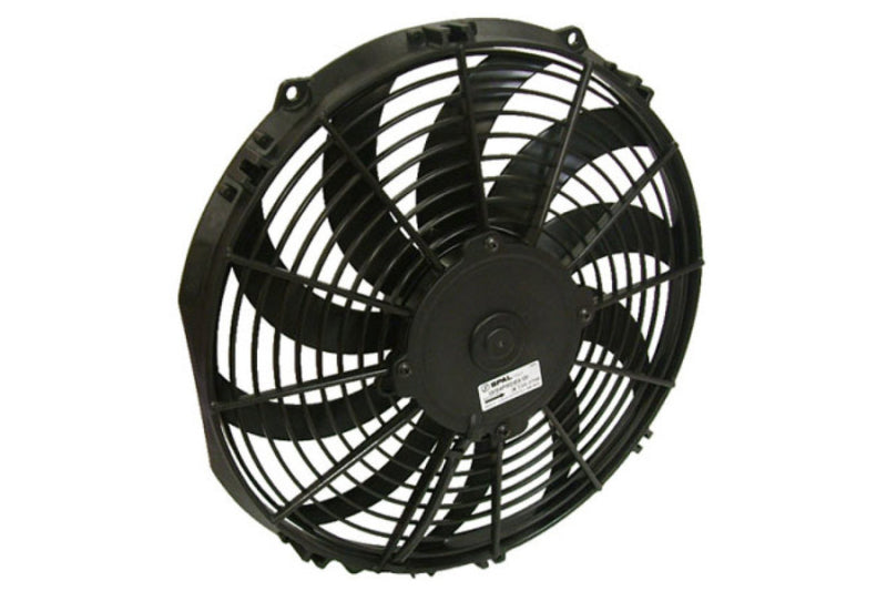 CSF 92-00 Honda Civic All-Aluminum Fan Shroud w/12in SPAL Fan - Black Finish 2858FB