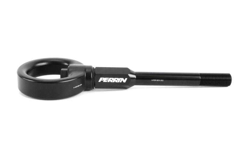 Perrin 02-07 Subaru WRX/STI Tow Hook Kit (Front) - Flat Black PSP-BDY-230BK
