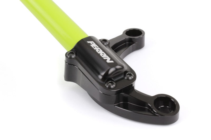 Perrin 02-07 Subaru Impreza (WRX/STi/RS/2.5i) / 04-08 Forester Front Strut Brace - Neon Yellow PSP-SUS-052NY