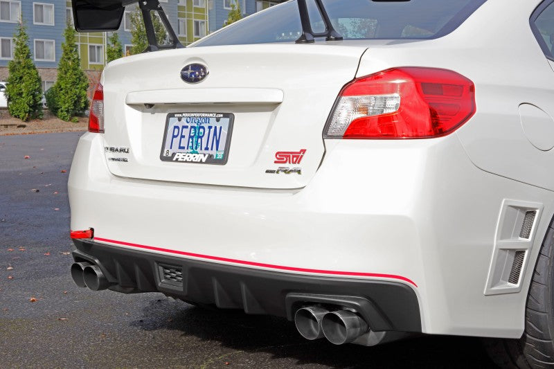 Perrin 15-19 Subaru WRX/STI Tow Hook Kit (Rear) - Red PSP-BDY-252RD