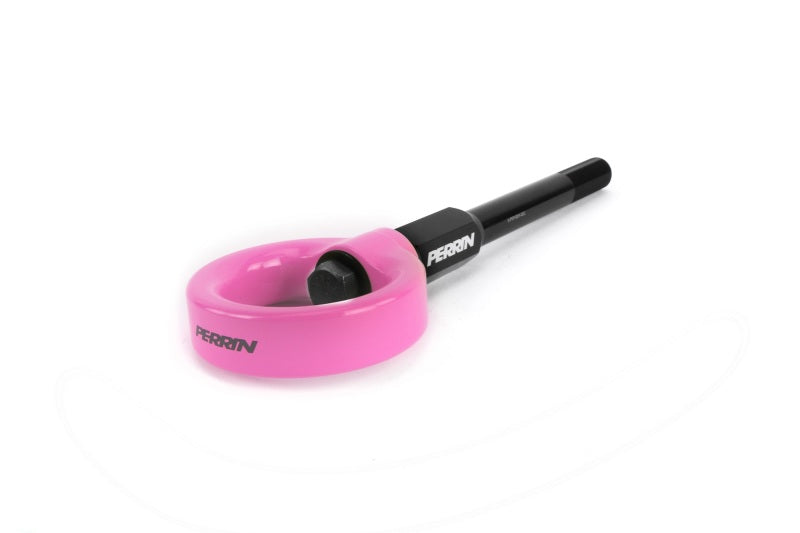 Perrin 02-07 Subaru WRX/STI Tow Hook Kit (Front) - Hyper Pink PSP-BDY-230HP