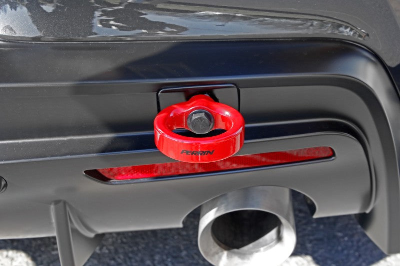 Perrin 2020 Toyota Supra Tow Hook Kit (Rear) - Red PTP-BDY-250RD