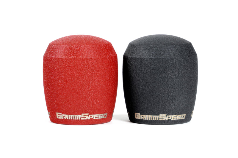 GrimmSpeed Stubby Shift Knob Stainless Steel Black - M12x1.25 380002