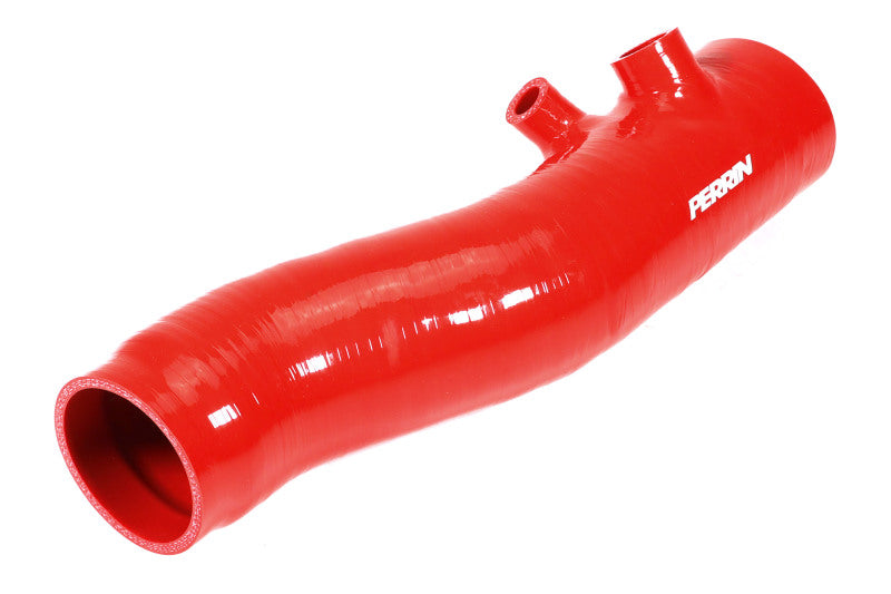 Perrin 2022+ Subaru WRX Red 3in Turbo Inlet Hose w/ Nozzle PSP-INT-425RD