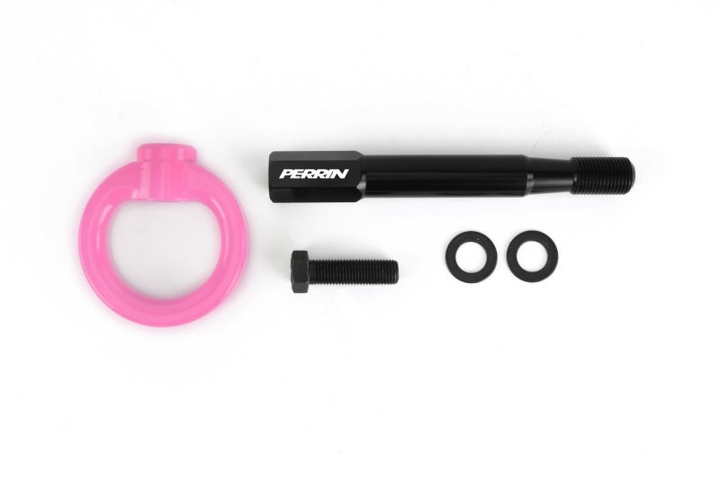 Perrin 18-21 WRX/STI / 13-20 BRZ / 17-20 Toyota 86 Front Tow Hook Kit - Hyper Pink PSP-BDY-235HP