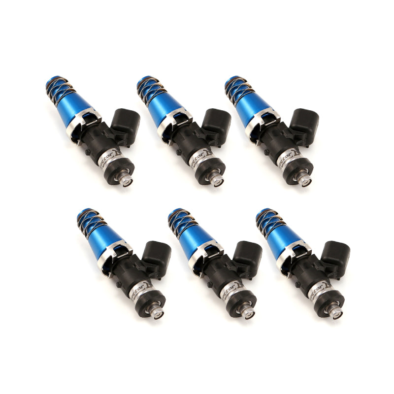 Injector Dynamics 1340cc Injectors - 60mm Length - 11mm Blue Top - Denso Lower Cushion (Set of 6) 1300.60.11.D.6