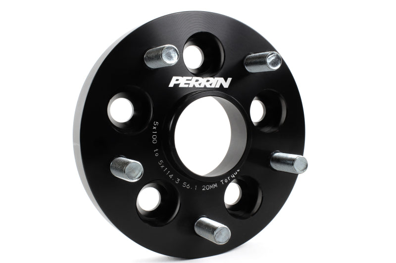 Perrin Wheel Adapter 20mm Bolt-On Type 5x100 to 5x114.3 w/ 56mm Hub (Set of 2) PSP-WHL-220BK