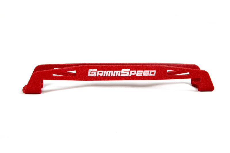 GrimmSpeed 08-18 Subaru WRX/STI Lightweight Battery Tie Down - Red 121033
